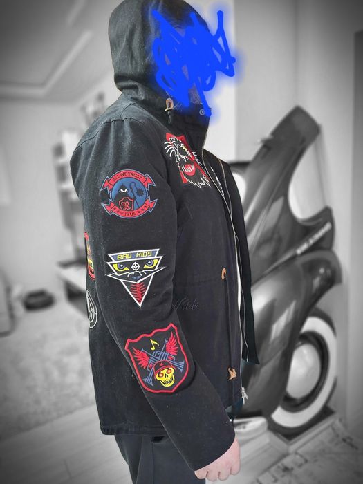 Мъжко яке REASON BRAND Affiliated Fishtail Parka в черно размер XL