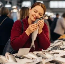 Рыба свежая в продаже
