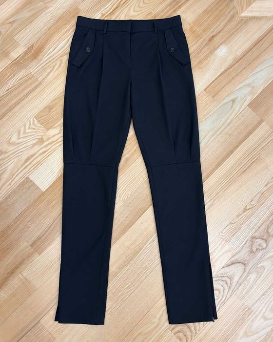 Pantaloni eleganți damă Massimo Dutti Woman din lână și mătase negri Mărimea L