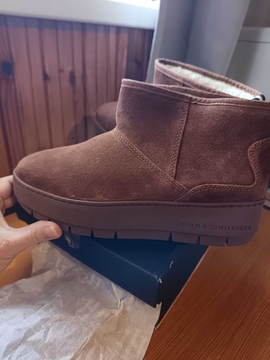 Tommy Hilfiger дамски боти, Нови. Естествен велир