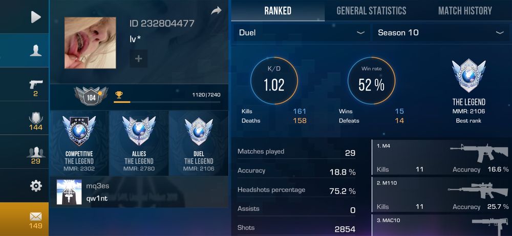 Продам аккаунт в Standoff 2