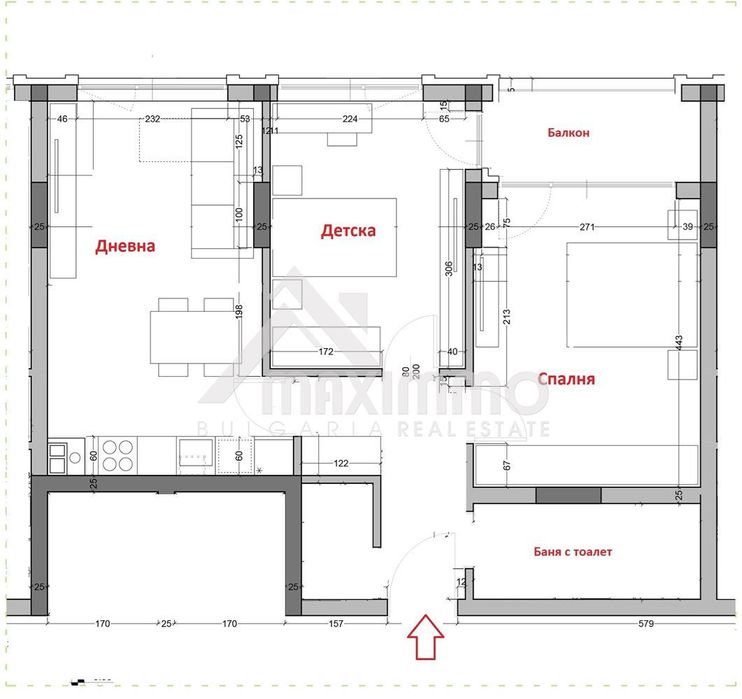 Продава се Тристаен апартамент в Варна, Аспарухово - 90 кв.м за 1484 €/кв.м - Снимка #2