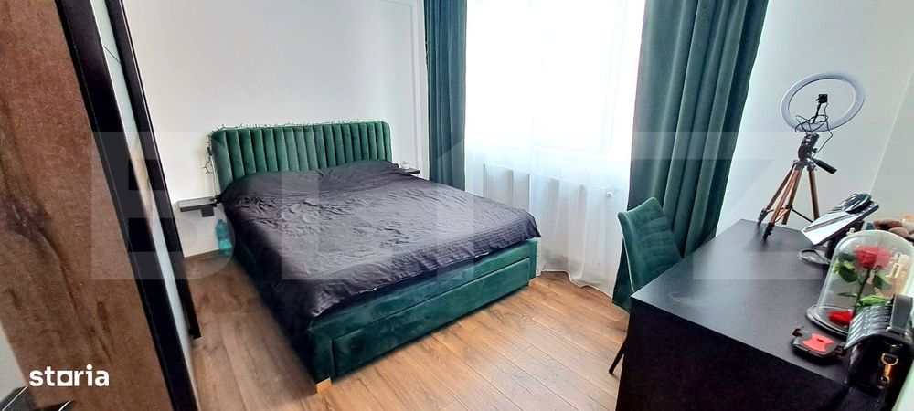 Apartament cu 3 camere, 50 mp, la etajul 2, cu balcon, in zona Tineret