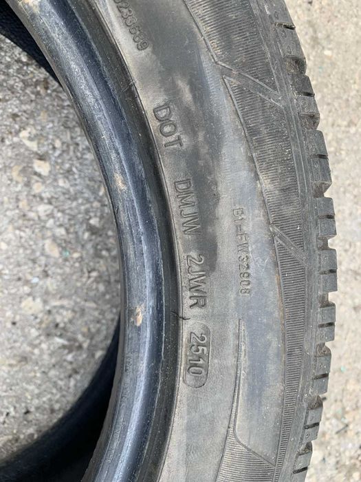 4 бр Зимни Гуми Dunlop 245/50 R18 DOT 2510 грайфер 4мм ном 13