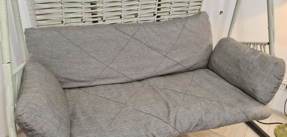 Leagan/Balansoar/Fotoliu suspendat pt doua persoane cu perne si suport