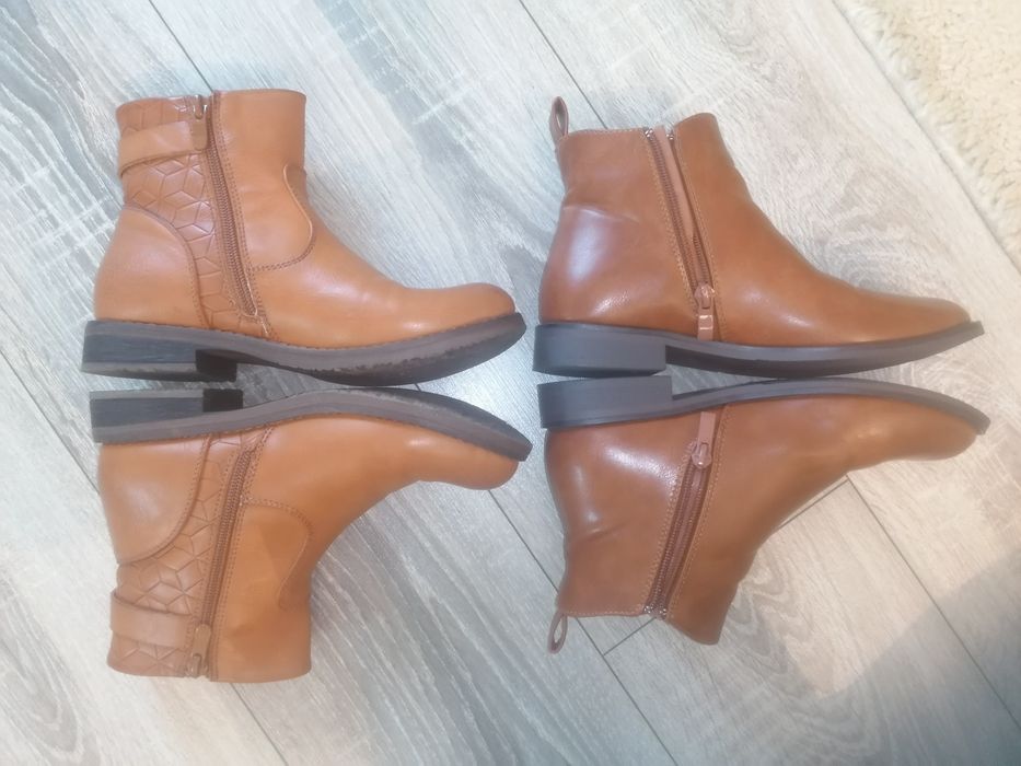 Botine damă, maro, mărime 36