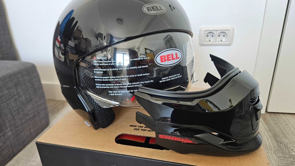 Casca moto neagra Bell Broozer XL (61-62cm) noua