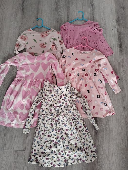 Set 5 rochii 122-128 H&M și Sinsay