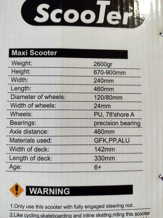 Детски скутер Zizito (до 50 кг)