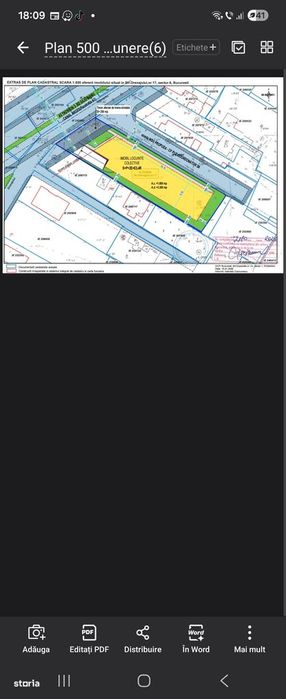 Teren ideal Bloc zona urbanistica M3 pot 60% cut 2,5 cert urbanim