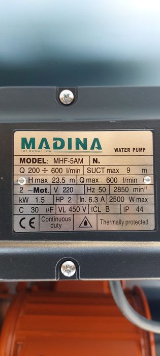 Градинска помпа за поливане. Центробежни водни помпи.