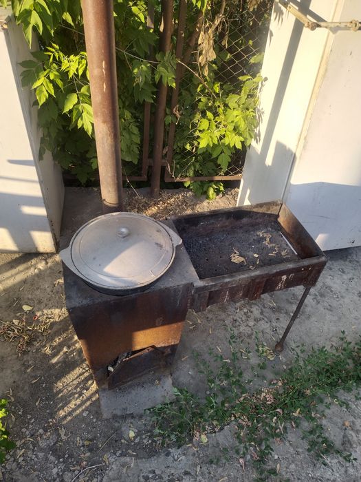 Мангал печь казан