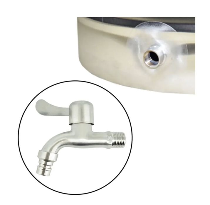 Robinet  canea  1/2 inox alimentar pt butoaie de inox sau fibra