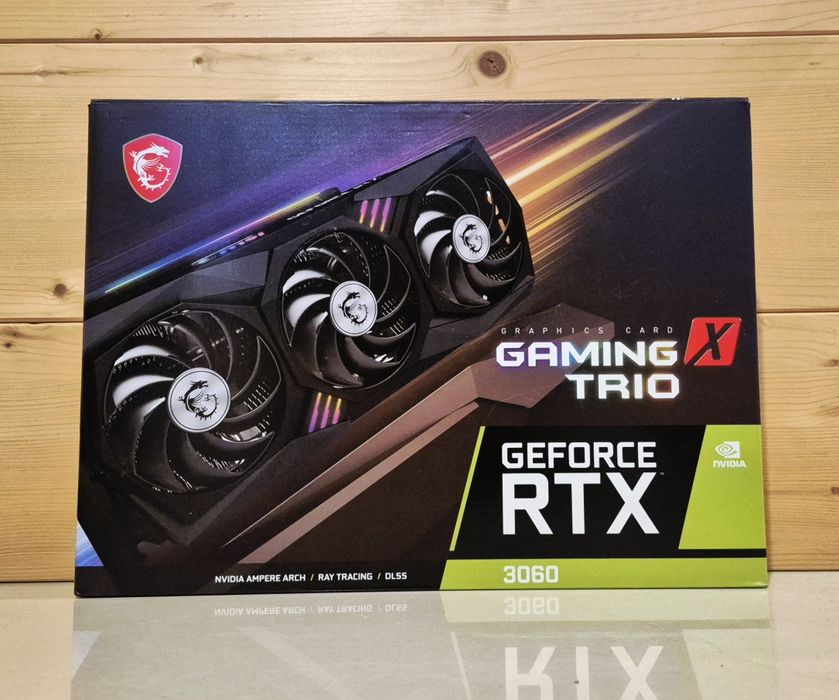 Placa video MSI RTX 3060 12GB Gaming X Trio Full Box suport antisag