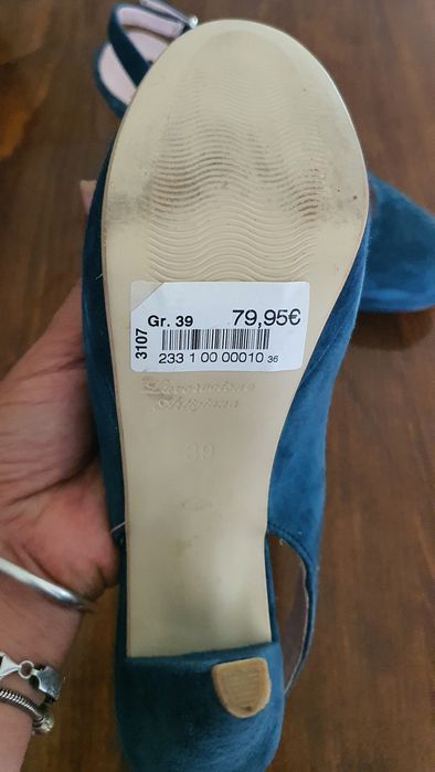 Pantof piele întoarsă