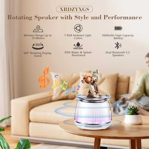 Нов Безжичен високоговорител 8W + дисплей платформа + 7 RGB светлини