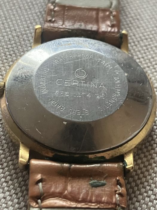 Позлатен мъжки часовник CERTINA 1990г