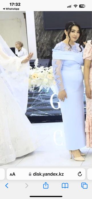 Өте әдемі тойдың гүлі болатын көйлек сатылады !!!