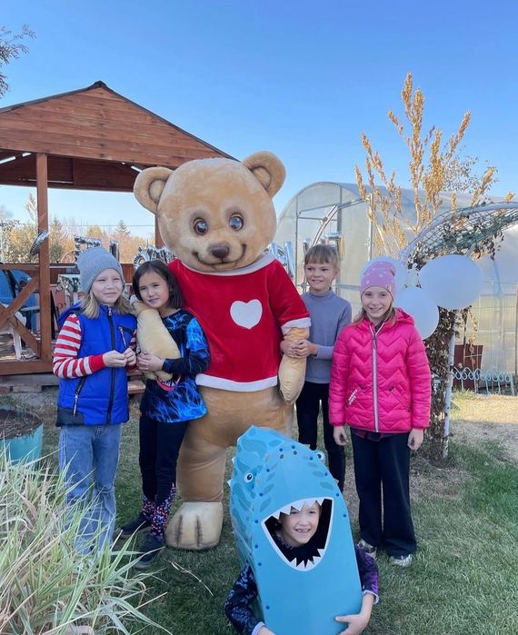 Мишка ростовая кукла