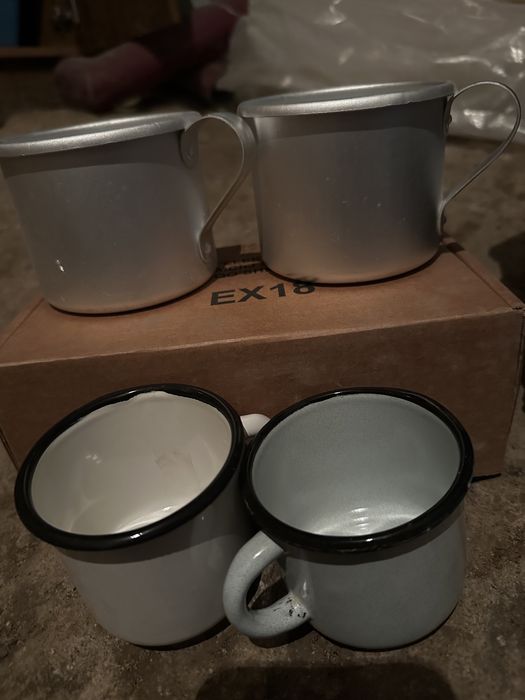 Советские кружки из алюминь  и эмалированные