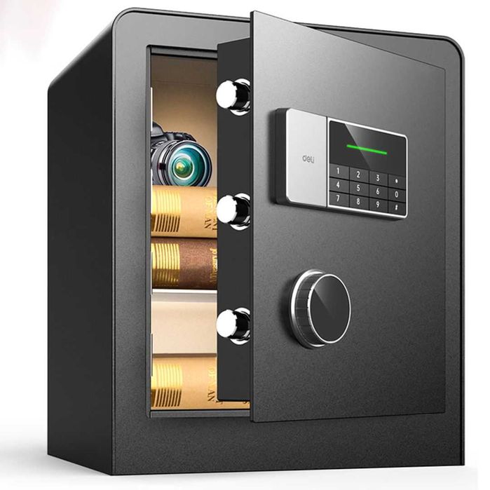 Сейф Deli ET551 электронный код + ключ 450x380x320 мм 22 кг Скидки !!!