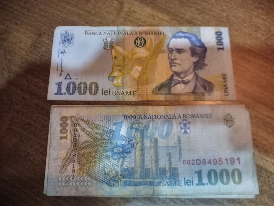 bancnote vechi de 1000 lei
