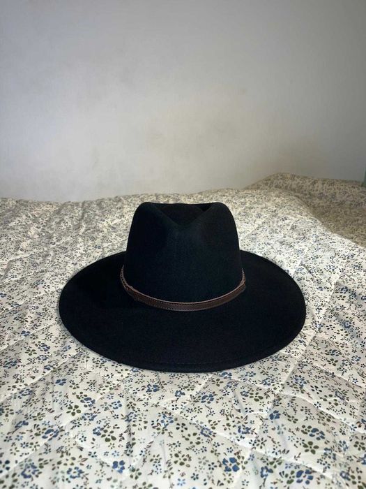 Pălărie Fedora Neagra 100% Lana – Stil Elegant Clasic