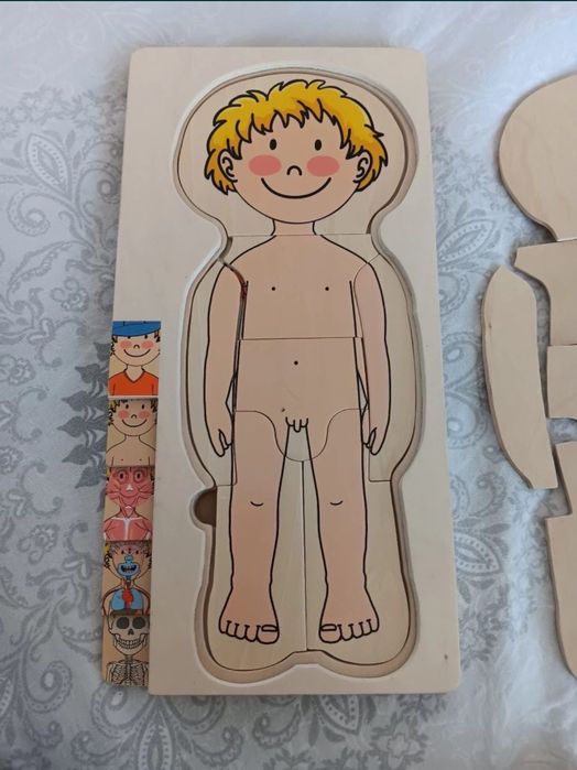 Joc puzzle corpul uman baiat anatomia umana ca nou anatomie