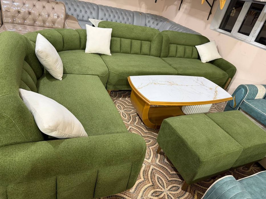 Yumshoq mebel sifatiga kafolat beramiz  ichlari sasna oyoqlari yongʻoq