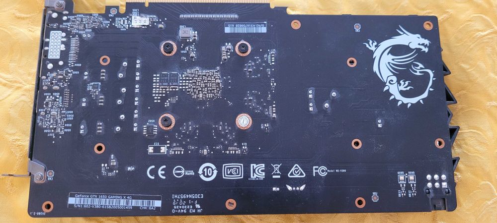 MSI GTX 1650 4GB Видеокарта