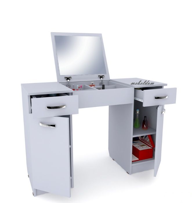 Тоалетка 120см. с огледало,2 чекмеджета и 2 плавни врати(код-1355)