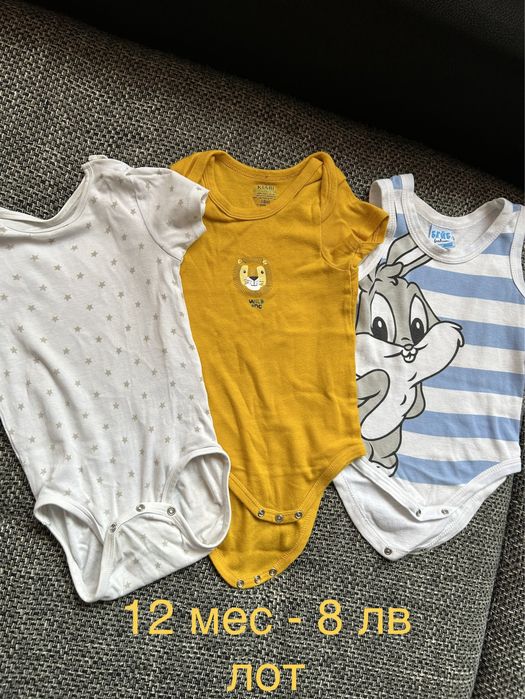 Лот детски дрехи 6-9 мес ( 74 размер ) летни