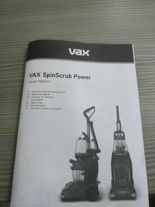 VAX SpinScrub Power Plus - spălat covoare și tapițerii, produs profesional ca nou
