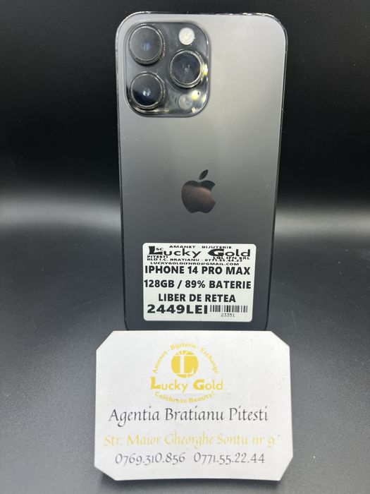 Iphone 14Pro Max 128gb 89% baterie Liber de retea cod produs 22351