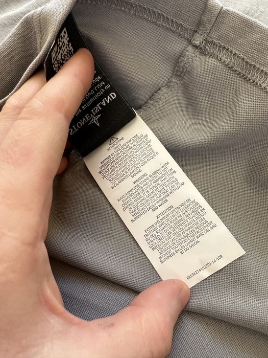 Сива поло риза Stone Island (М)