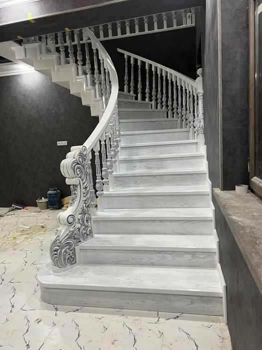 Yogochdan Zamonaviy Zinalar yasab urnatib beramiz manzil Samarqand