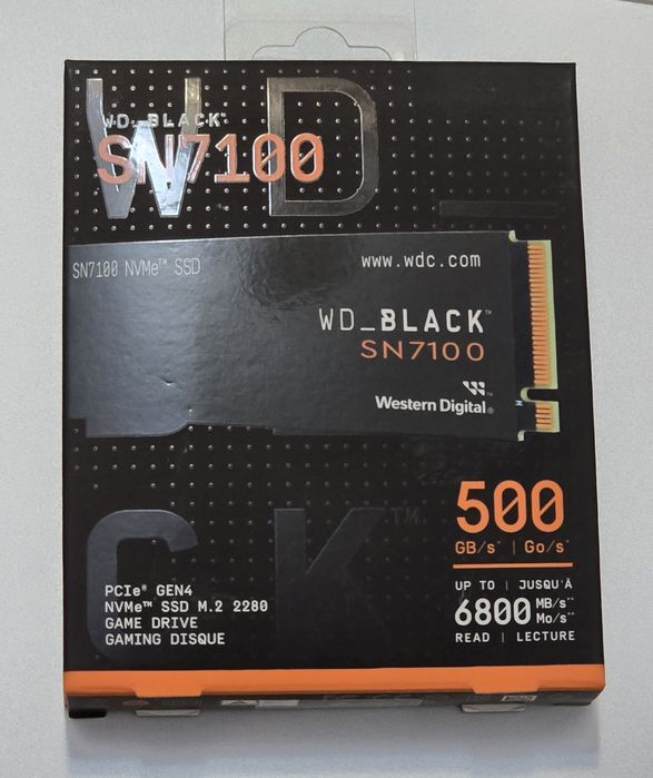 SSD Western Digital Black SN7100 , NVMe™ M.2, 500G