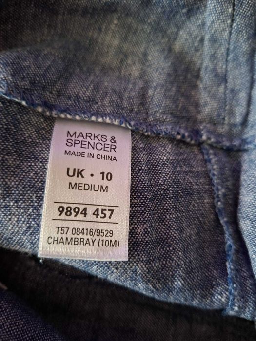 Pantaloni  eleganti/placuti de vara ,din in, masura 38/40 Marks&Spencer