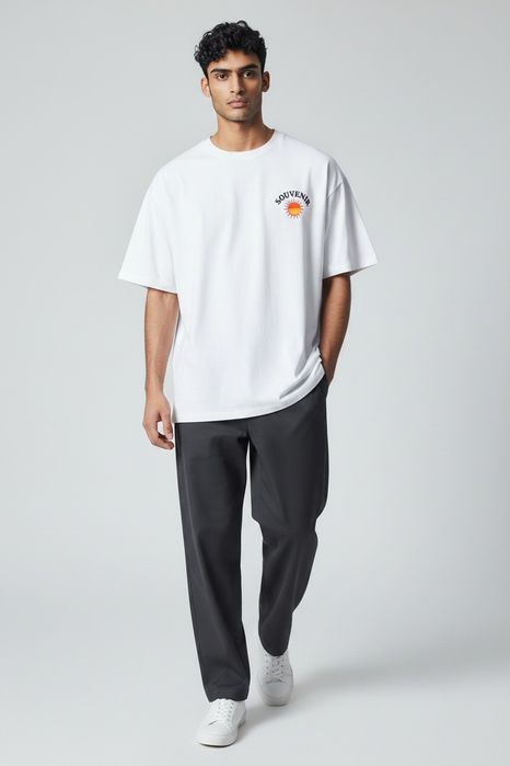 Tricou Converse alb, oversized, XXL