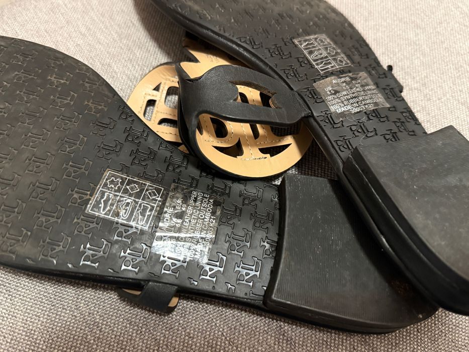 Кожени чехли Lauren Ralph Lauren от ест кожа