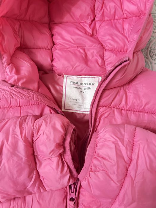 Розовая куртка на девочку Mothercare