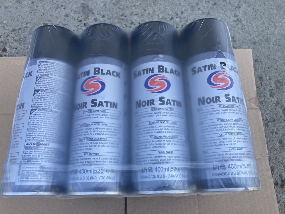 Satin Black - Non-cellulose Paint