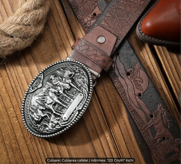 Curele cowboy din piele ecologica