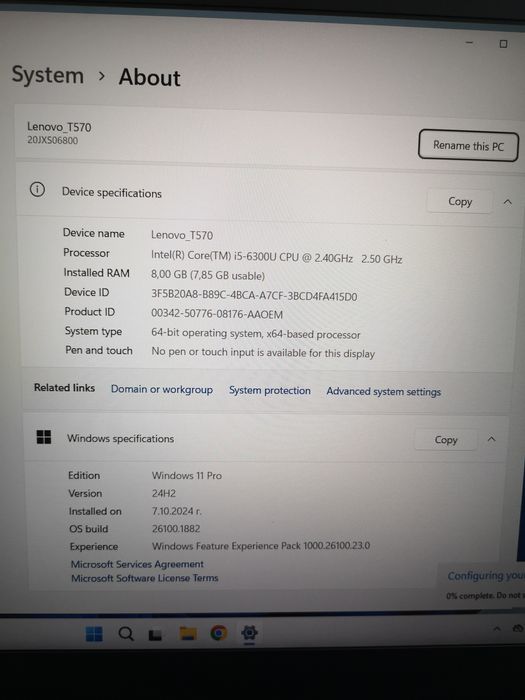 Laptop лаптоп Lenovo ThinkPad T570