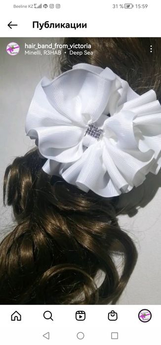 Школьные банты на резинке