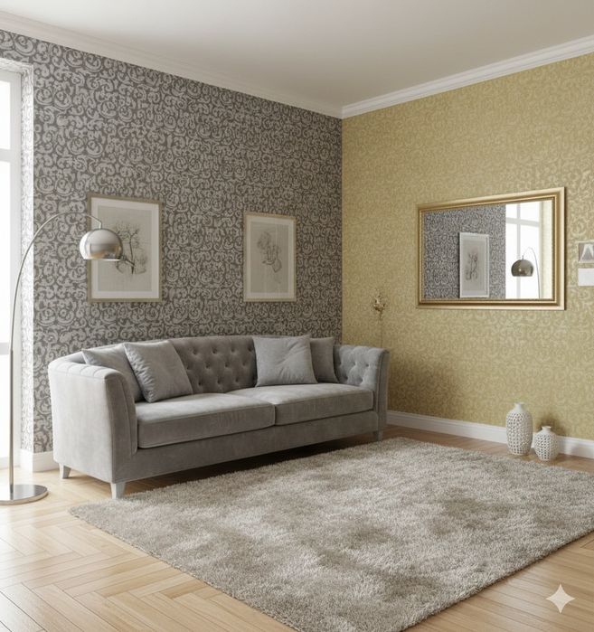 Обои  двух расцветок