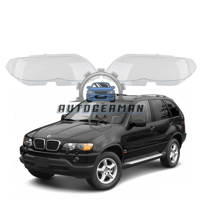 Капаци фарове BMW X5 Series E53 (00-03) стъкло фар крушки БМВ Х5 Серия Е53 xenon