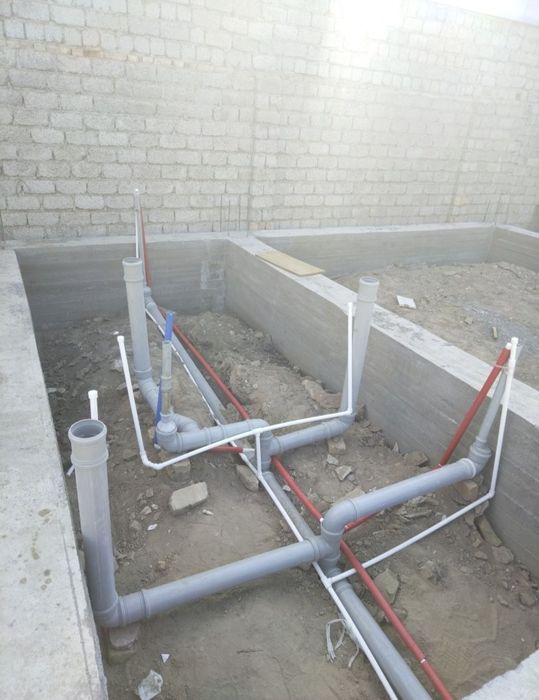 Монтаж выгребный яма и септик канализация , водопровод, вреска, транше