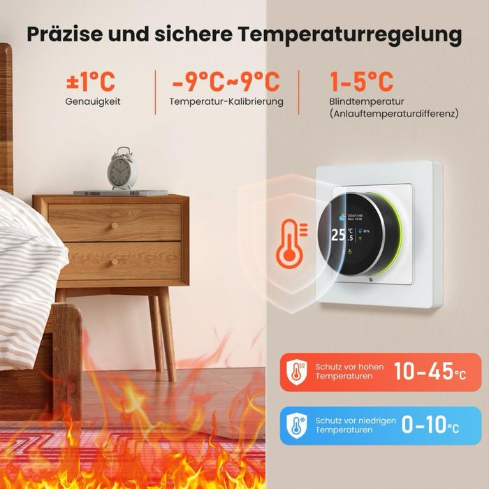 Termostat WiFi smart incalzire pardoseala Alexa