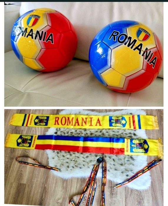 Set Romania Eșarfă România + Minge + șnur ecuson cheie